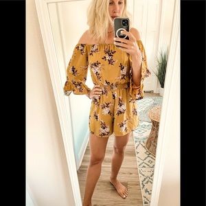 Bohemian Romper off shoulder